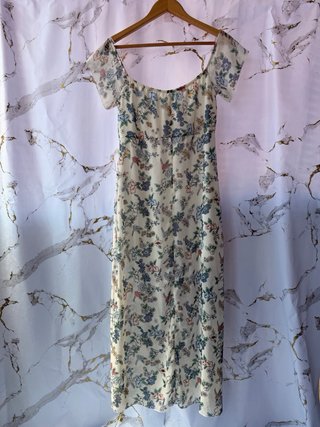 Vestido maxi floral Lefties Talla M