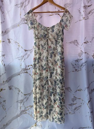 Vestido maxi floral Lefties Talla M