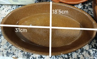 Set 4 Fuentes Barro Cocina