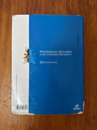 Matemáticas aplicadas a las Ciencias Sociales I...
