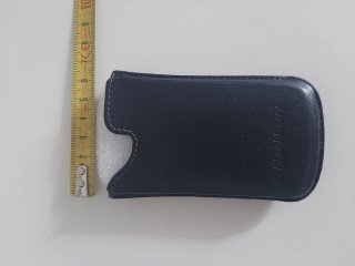 Custodia porta Blackberry in pelle nera