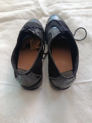 Zapatos Oxford Stradivarius Negros y Azules