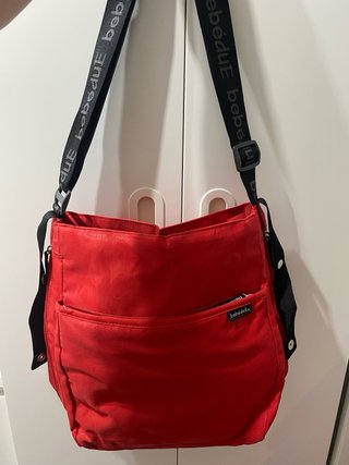 Bolso para carrito de bebé rojo