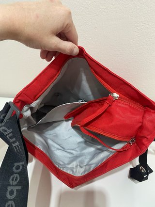 Bolso para carrito de bebé rojo