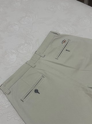 Pantalón de lino Spagnolo Beige