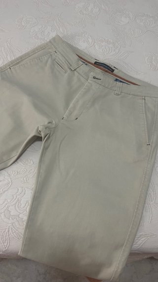 Pantalón de lino Spagnolo Beige