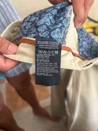 Pantalón de lino Spagnolo Beige