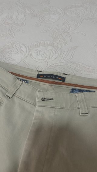 Pantalón de lino Spagnolo Beige