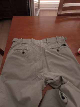 Pantalón Verano Hombre Rallas Finas Beige