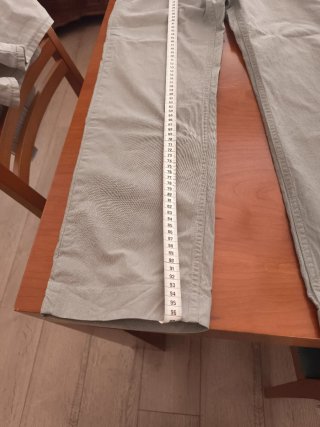 Pantalón Verano Hombre Rallas Finas Beige