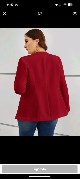 Americana roja SHEIN Talla XXL