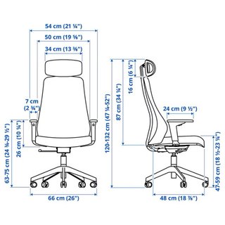 Silla de oficina ergonómica beige