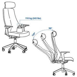 Silla de oficina ergonómica beige