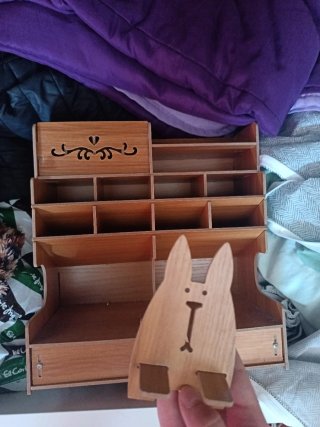 Organizador de escritorio de madera