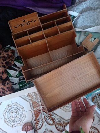 Organizador de escritorio de madera