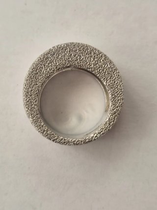 Anello fascia Pianegonda argento 925 scultoreo
