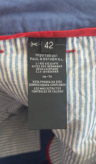 Pantalón de Lino Spagnolo Azul