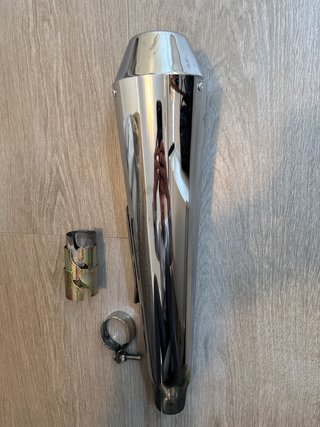 Escape moto Universal Cromado