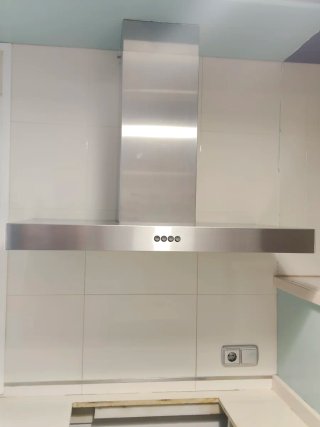 Campana extractora cocina metálica