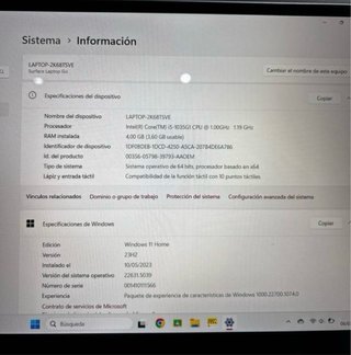 Microsoft Surface Laptop Go Plata