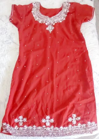 Vestido artesano Exclusivo Mujer hindú  Talla 40