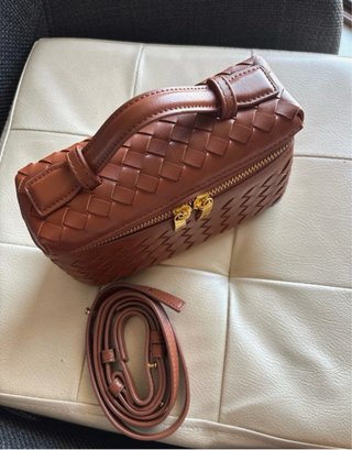 Borsa Bottega Veneta intrecciata marrone