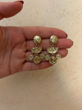 Orecchini vintage donna oro