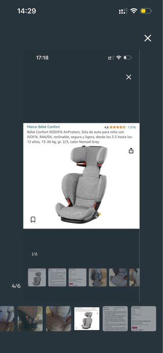 Silla Coche Bébé Confort RodiFix ISO
