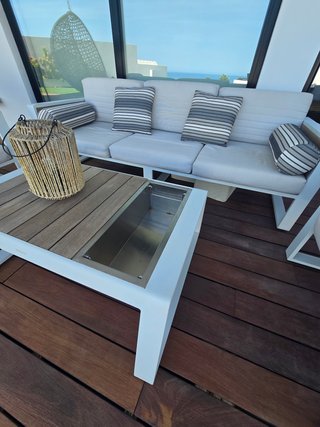 Conjunto sofá 3 plazas + 2 sillones + mesa