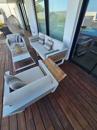 Conjunto sofá 3 plazas + 2 sillones + mesa