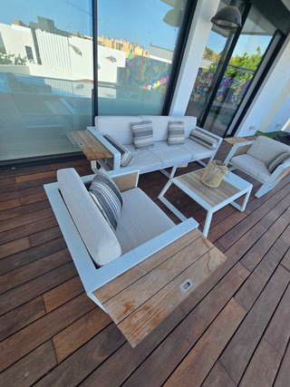 Conjunto sofá 3 plazas + 2 sillones + mesa