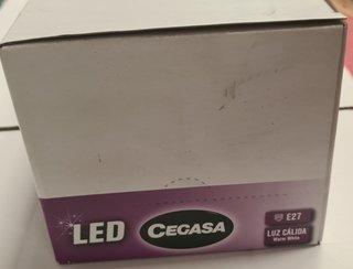 Bombillas LED Cegasa E27 Luz Cálida 8W (Pack 6)