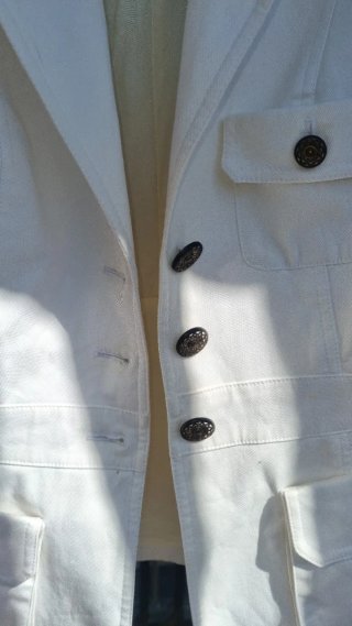 Blazer T.ba Blanca Talla 38