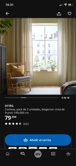 Cortinas DYTAG Lino Beige (2uds)