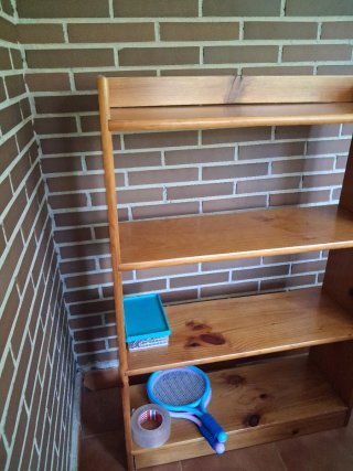 Estantería de madera 3 baldas