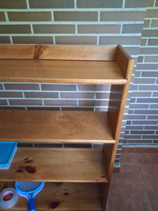 Estantería de madera 3 baldas