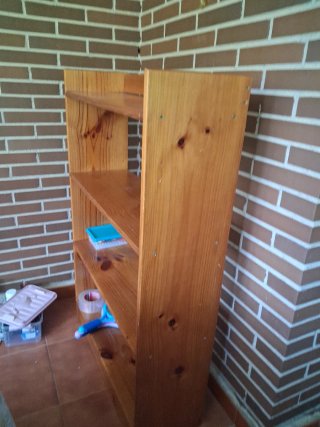 Estantería de madera 3 baldas