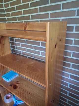 Estantería de madera 3 baldas