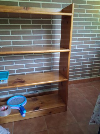Estantería de madera 3 baldas