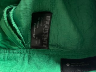 Pantalón Zara Lino Verde Talla S Bordado