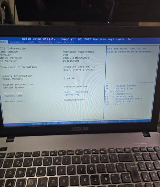 Portátil Asus F550C i5 6GB RAM