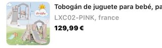 Tobogán y columpio infantil