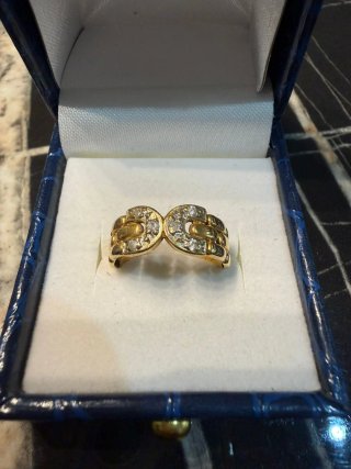 Anillo Oro con Circonitas 18K