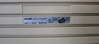 Máquina de escribir electrónica Olivetti PT505