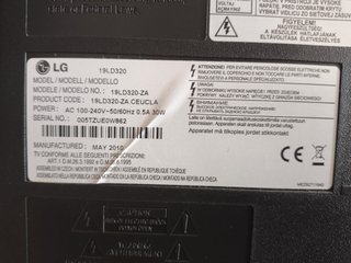 Televisor LG 19" HD Ready TDT HDMI Mando, FUNCIONA