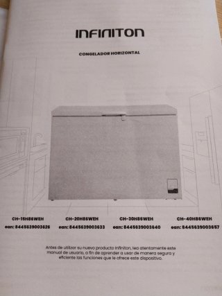 Congelador Horizontal Infiniton, 299 litros