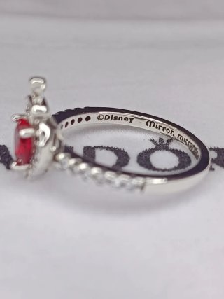 Anillo Pandora Corazón Rojo Disney S925