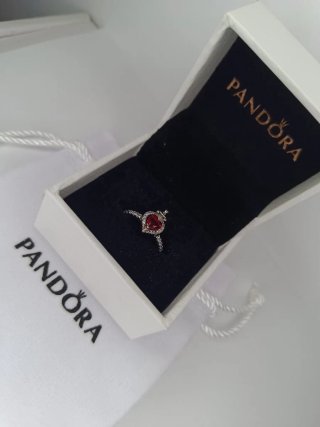 Anillo Pandora Corazón Rojo Disney S925