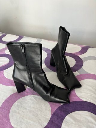 Botines Balenciaga Tacón Bloque Negro