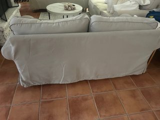 Sofá Ikea 2 plazas tela gris